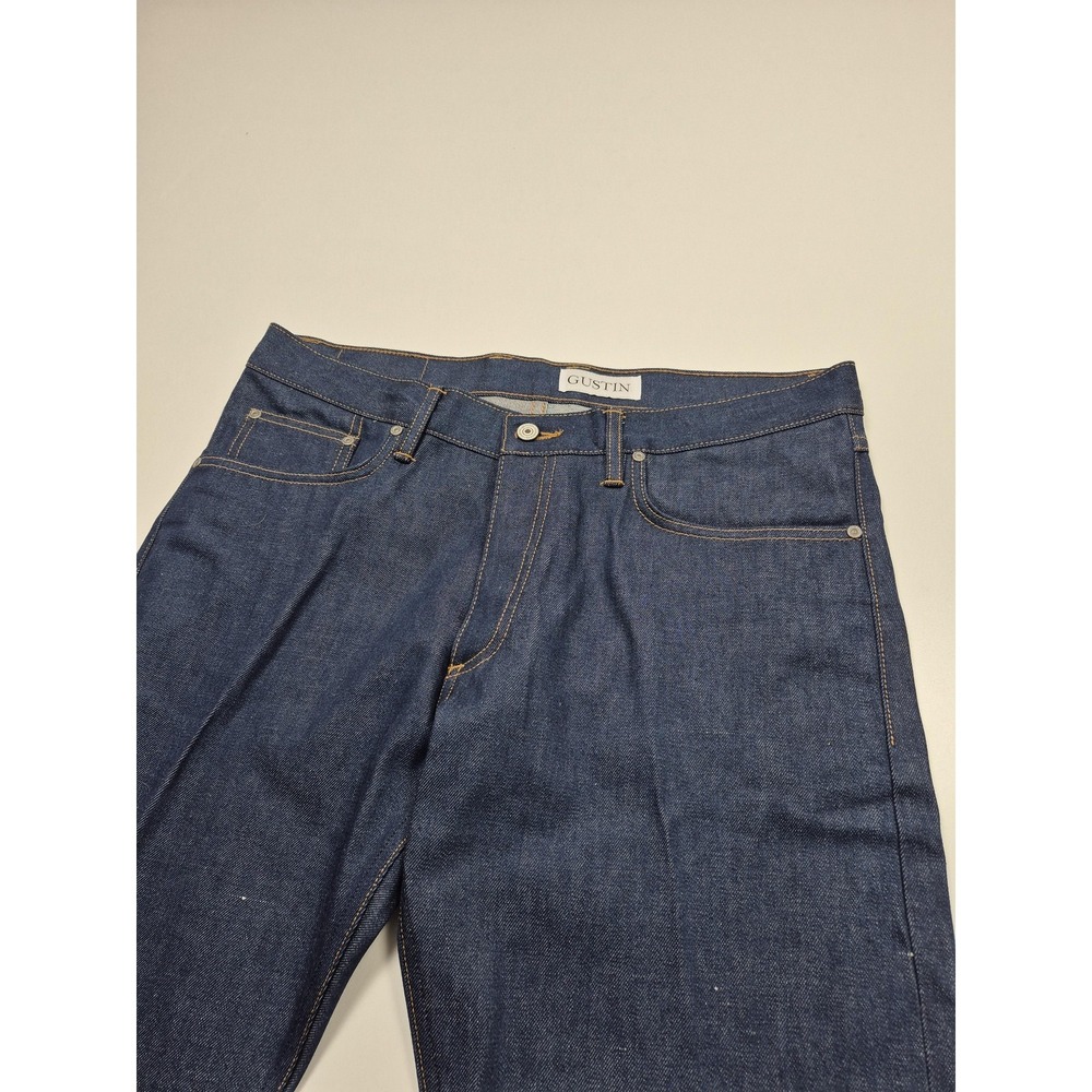 Gustin California Slim Jeans Men's 36x36 Blue Selvage Denim Button Fly USA #290 - Picture 5 of 16